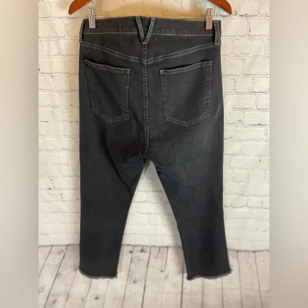 Veronica Beard Carly Kick Flare High Rise Jeans Dark  Gray size 31 - Picture 12 of 13